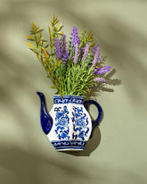 Rendezvous with Blue - Wall Mounted Planter Kettle 