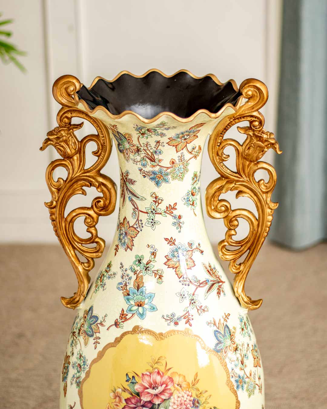 'Florence' Ornamental Decorative Floor Vase - The Decor Kart 