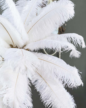 Palm Tree Ostrich Feather Floor Lamp - The Decor Kart 