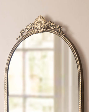 Verdant Oval Metal Wall Mirror - The Decor Kart 