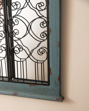 Window Grill Wall Mirror - The Decor Kart 