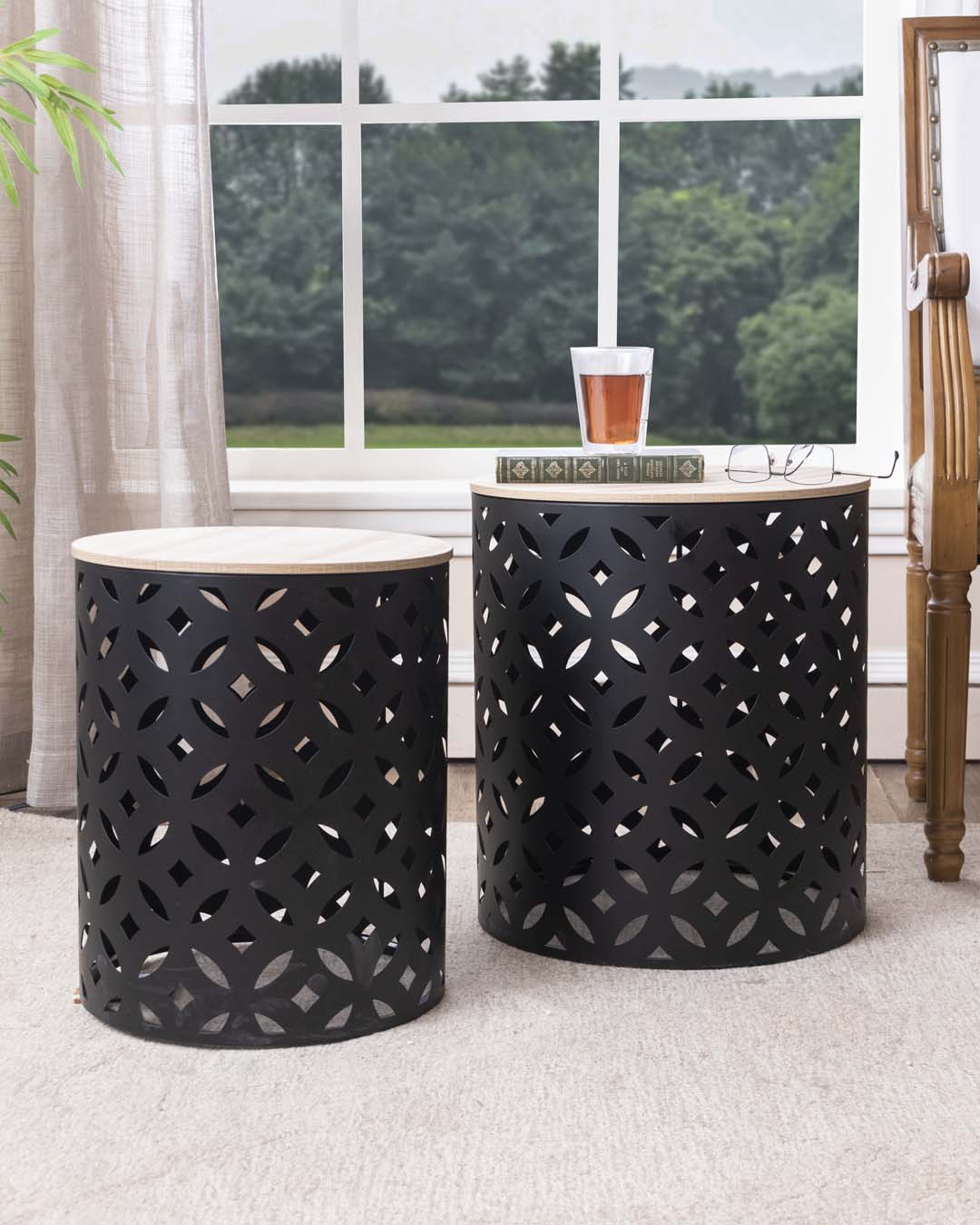 'Esther' Nesting Table - Set Of 2 - The Decor Kart 