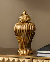 Golden Harmony Lidded Jar - Large 