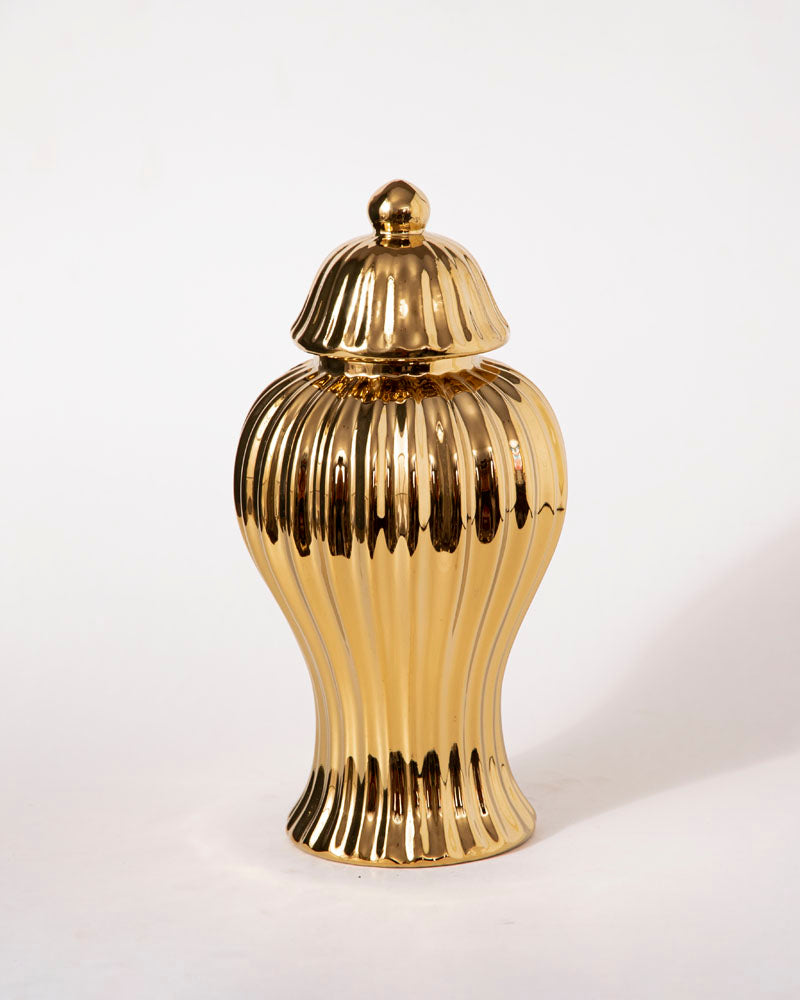 Golden Harmony Lidded Jar - Small 