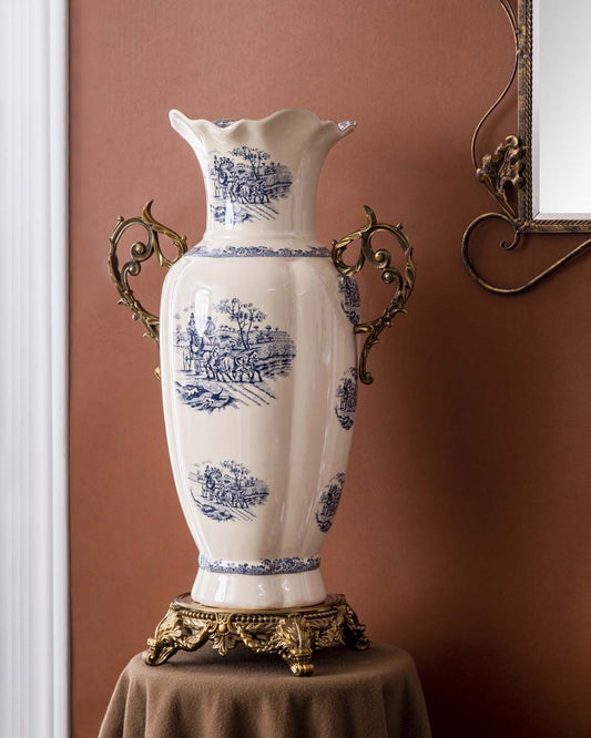 'Yorkshire' Victorian Ornamental Floor Vase - The Decor Kart