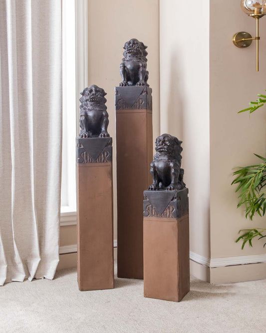 Chinese Guardian Lion Foo Dog - Large - The Decor Kart