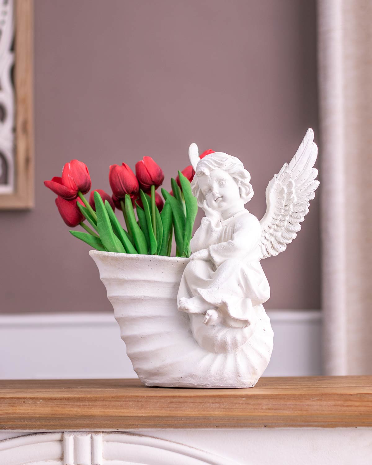Adorable Angel Cherub Planter Urn