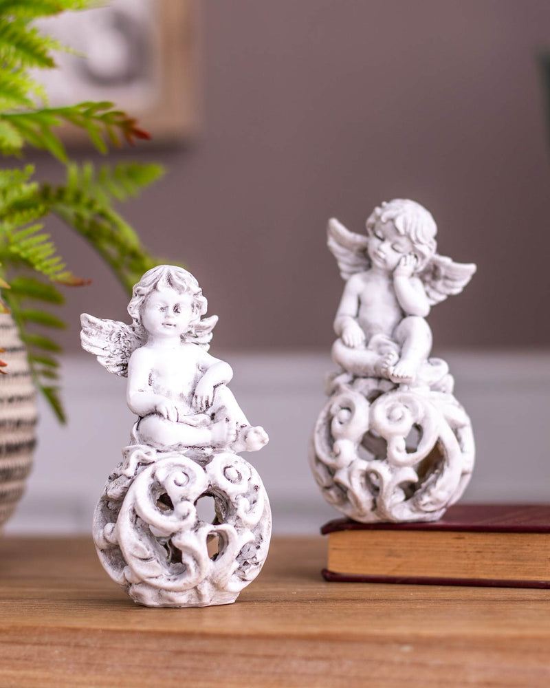 Adorable Angel Cherub Figurine - Set of 2