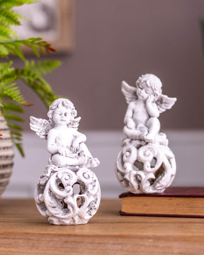 Adorable Angel Cherub Figurine - Set of 2