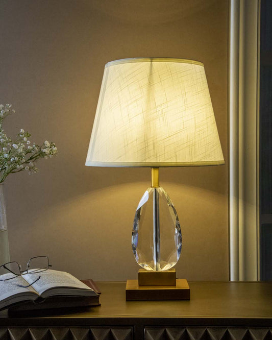 Prismatic Beauty Crystal Table Lamp