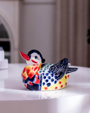 Mandarin Duck Porcelain Figurine - Set of 2