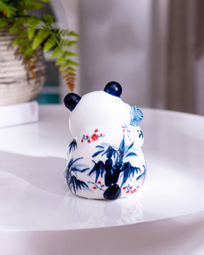 Blue & White Giant Panda Figurines - Set of 2