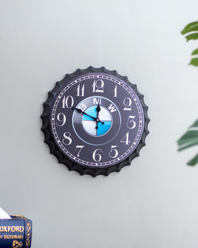 'BMW' Bottle Cap Wall Clock