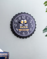 'BEER' Bottle Cap Wall Clock
