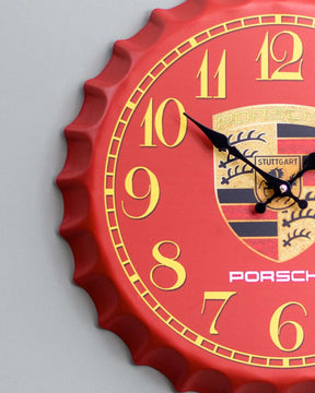 'Ferrari' Bottle Cap Wall Clock
