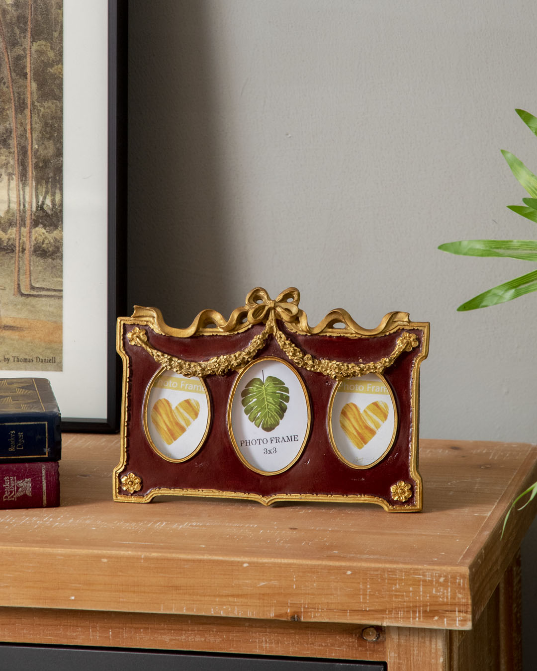 'Romance in Frames' Photo Frame - Rustic Gold 