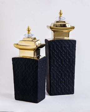 Celtic Knots Decorative Lidded Jar - Large - The Decor Kart 