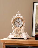 Antique Grace Floral Table Clock 