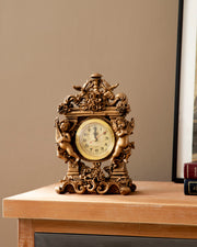 Cherub Adorned Antique Table Clock
