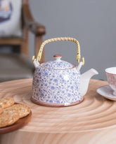 'Blue Flora' Ceramic Tea Kettle
