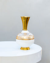 Melting Stone Pot Shaped Vase - White - The Decor Kart 