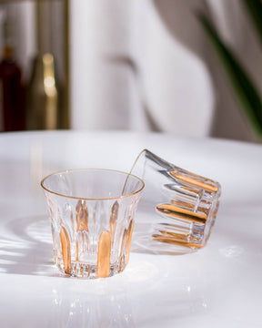 Vintage Crystal Whiskey Glass - Set Of 6
