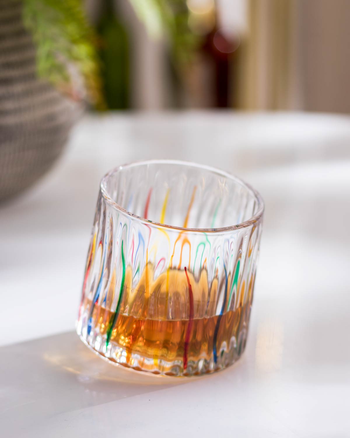 Rainbow Rotating Old-Fashioned Glass