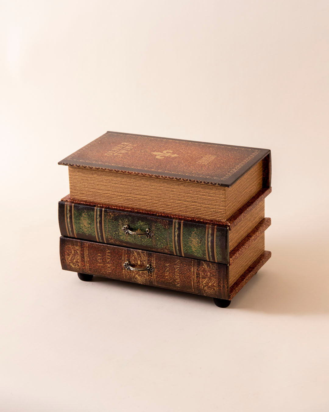 Vintage Book-Style Storage Drawer 