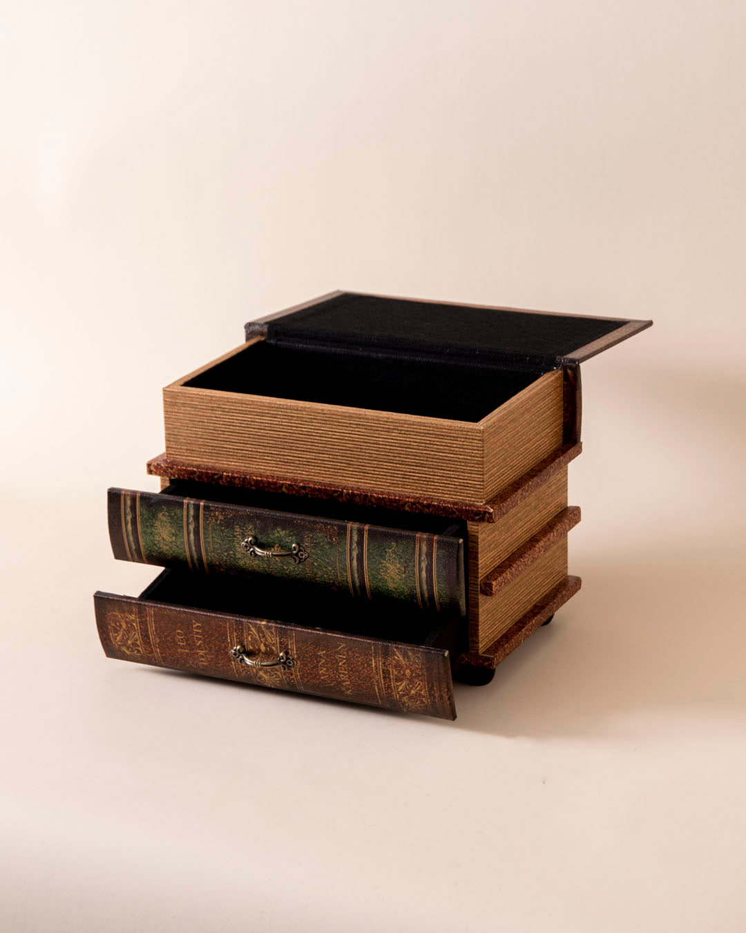 Vintage Book-Style Storage Drawer 