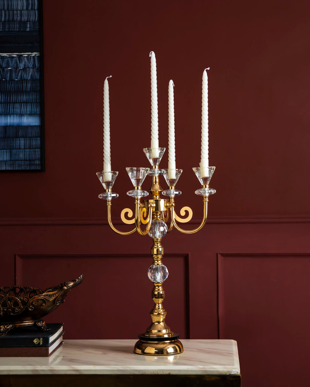 Sparkle Crystal Candelabra - 4 Arms 