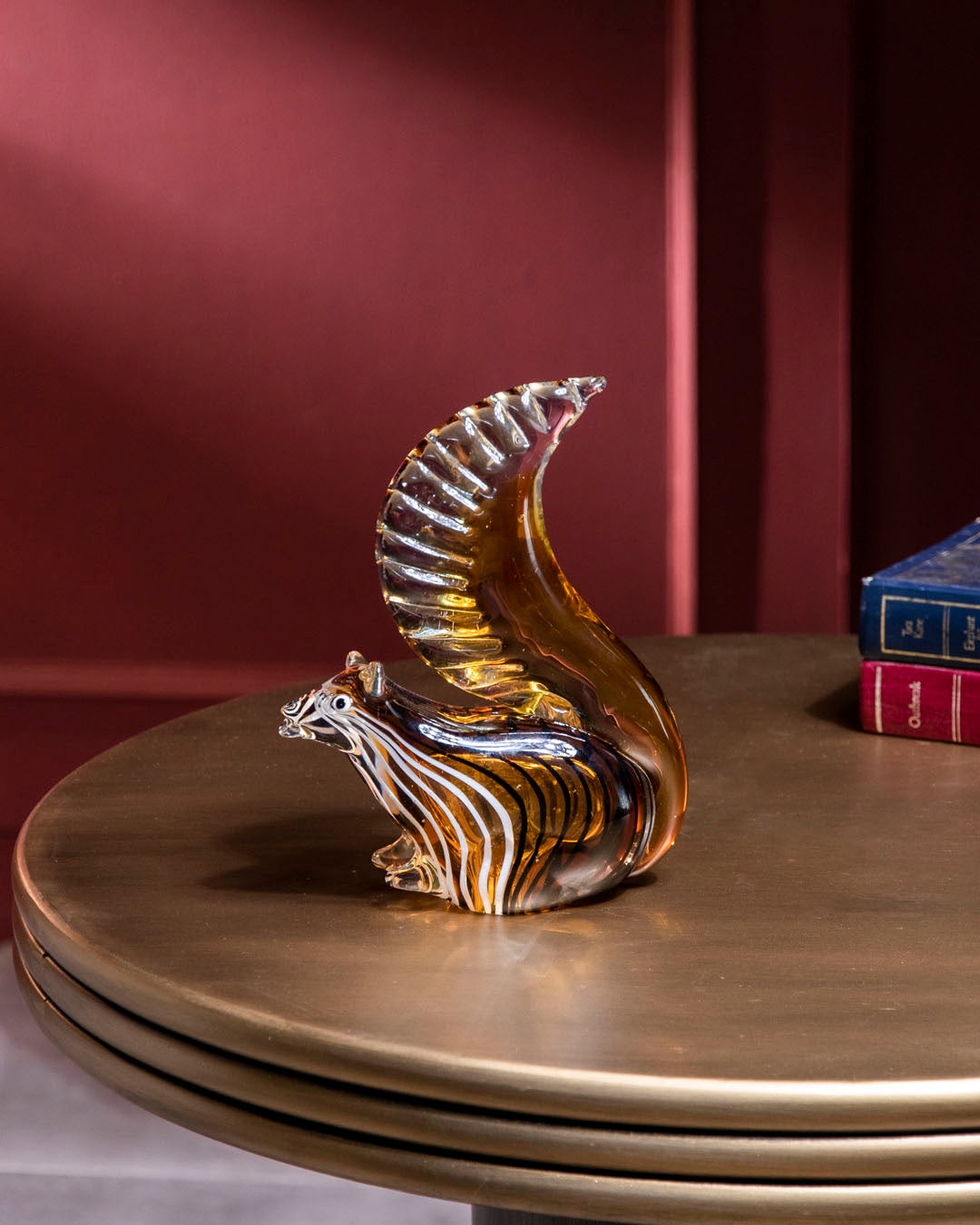 Golden Acorn Decorative Squirrel Figurine 