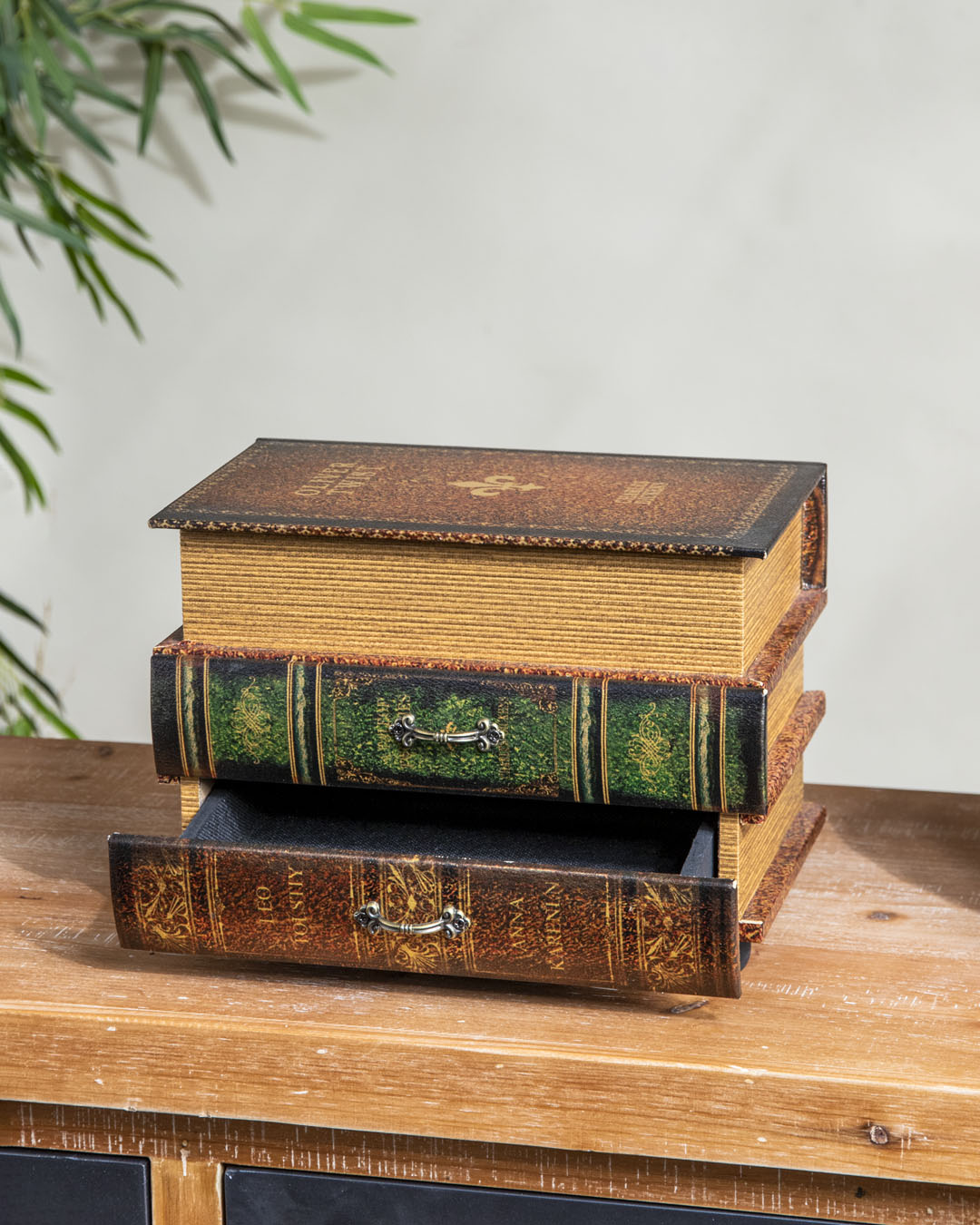 Vintage Book-Style Storage Drawer 