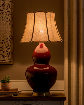 Double Gourd Ceramic Table Lamp