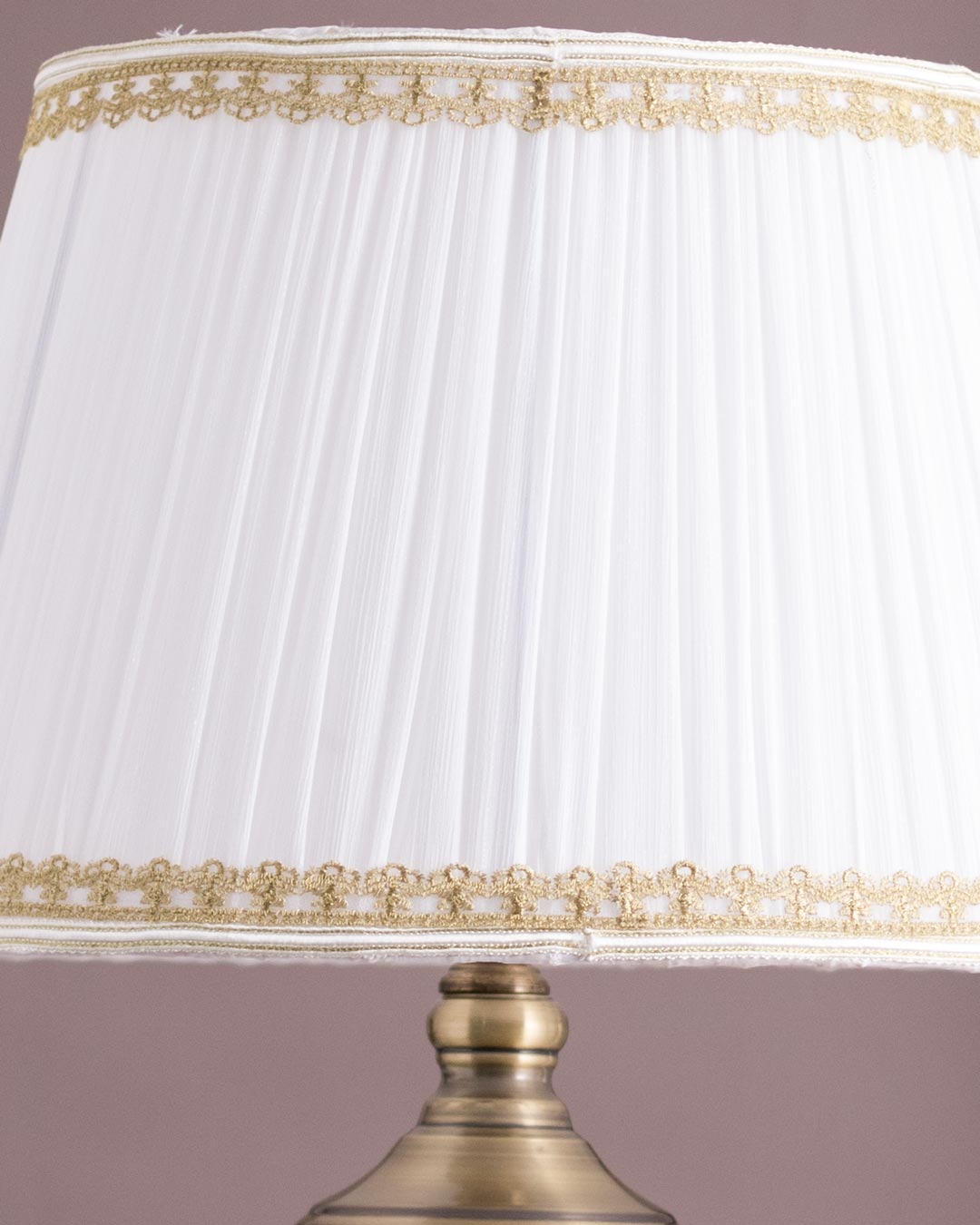 White Lattice Table Lamp