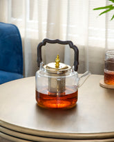 Transparent Glass Teapot With Filter 