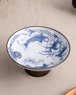 Blue & White Fruit Bowl / Nut Bowl - The Decor Kart 