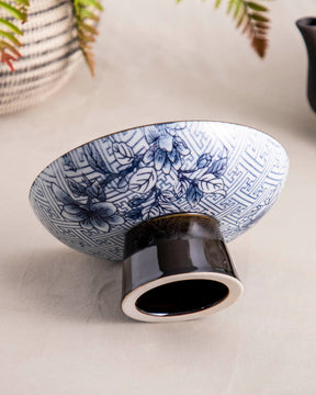 Blue & White Fruit Bowl / Nut Bowl - The Decor Kart 