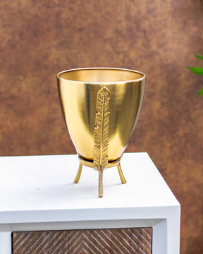 "Goblet Of Fire" Golden Planter