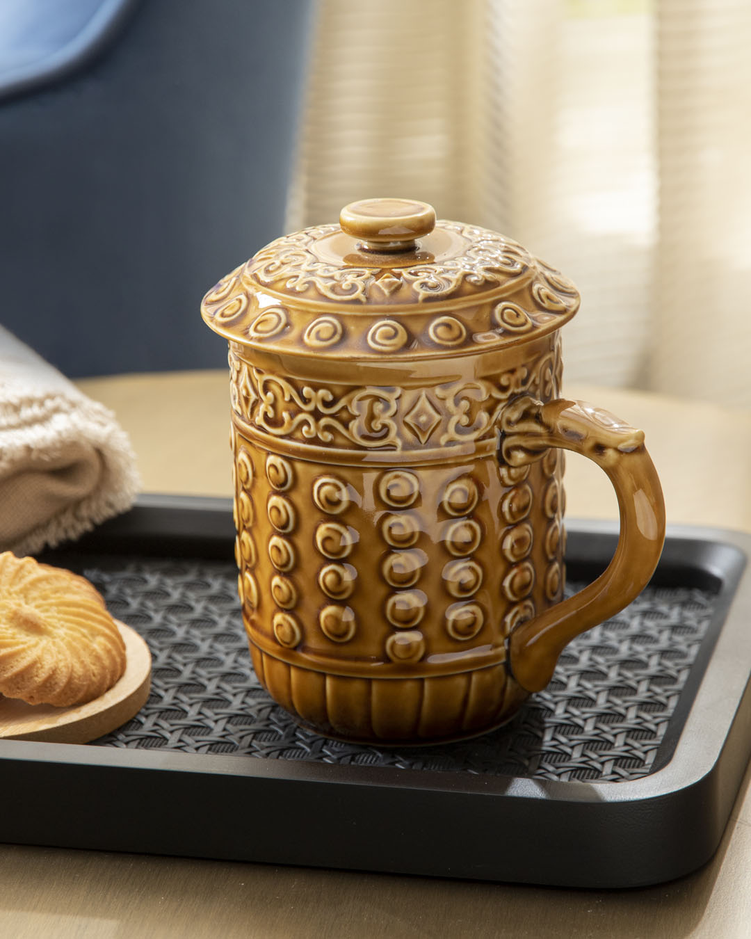 Oriental Harmony Mug - Amber Brown 