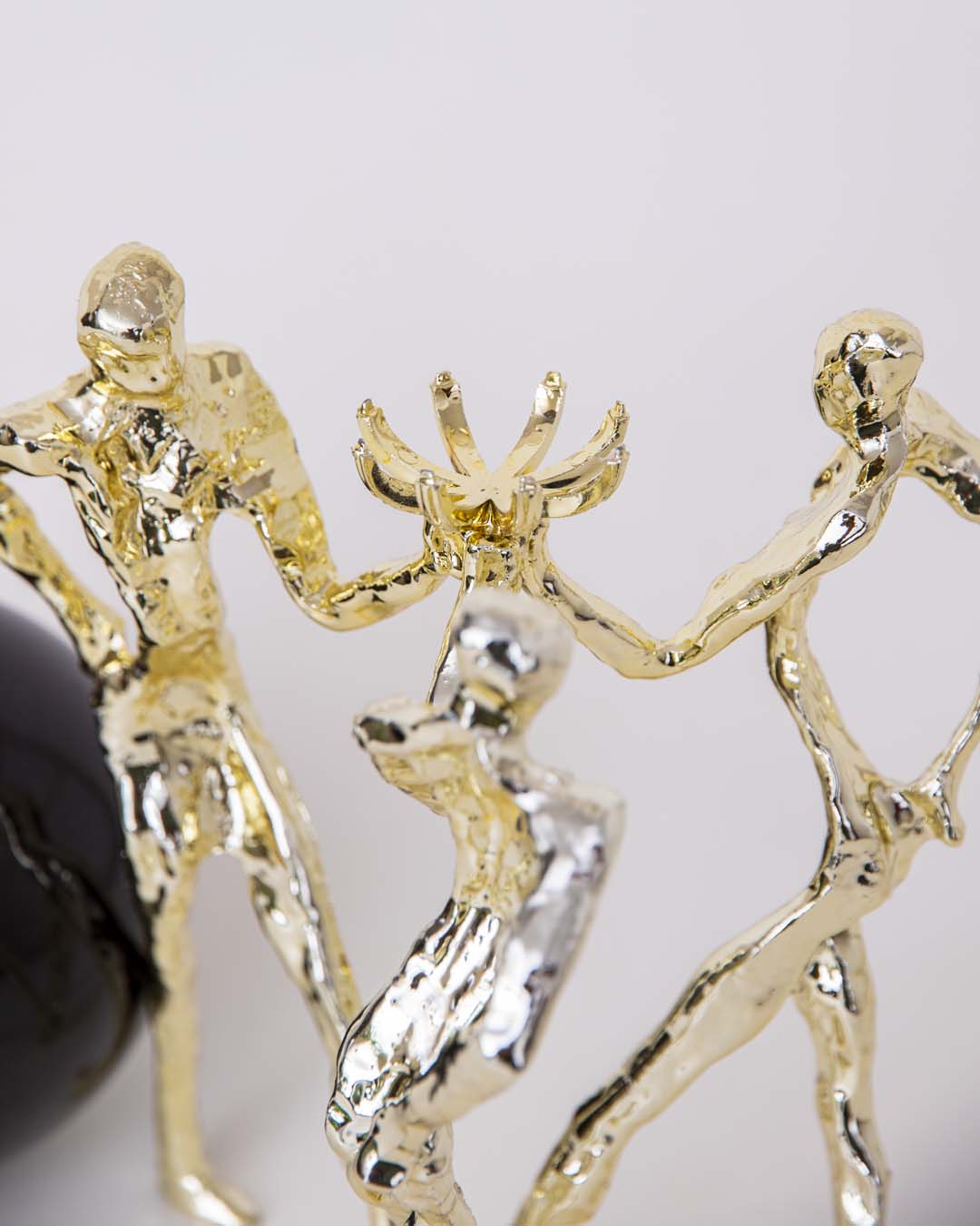 Assemblage Golden Gymnast Human Figurine 