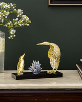 Golden Decorative Penguin Figurine 