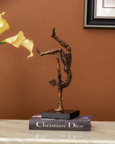 Assemblage Gold Gymnast Human Figurine 