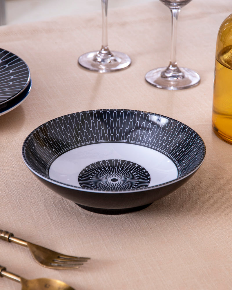 Palace Melamine Serving Bowl - Black 