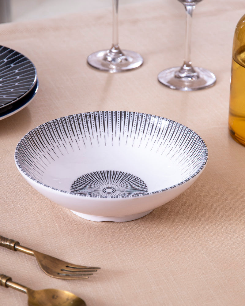 Elyssi Melamine Serving Bowl - White 