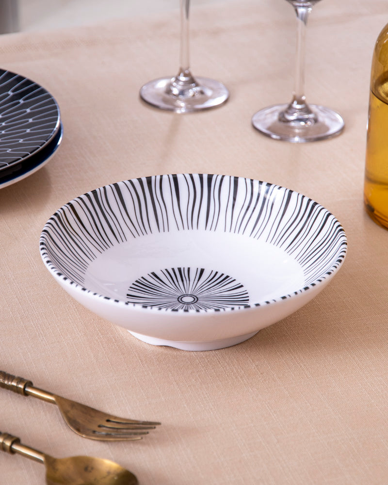 Monique Melamine Serving Bowl - White 