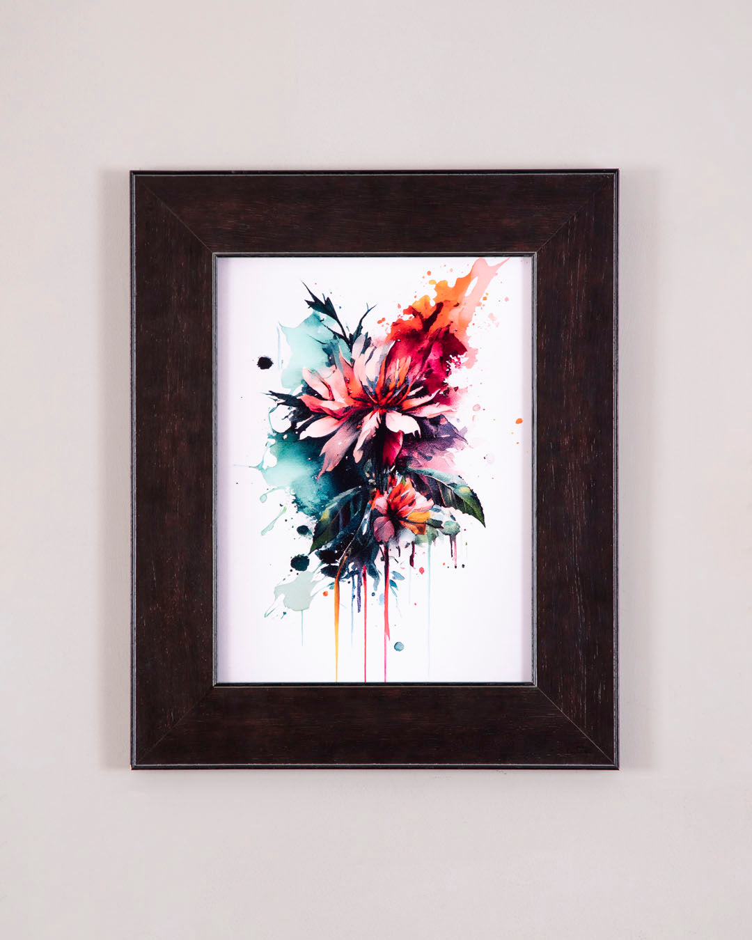 Colorfall Petals - Abstract Bloom in Watercolor 