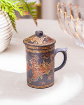 'Dragon' Stoneware Lidded Mug