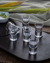 Mini Sake Shot Glasses '20ml' - Set of 6 - The Decor Kart 