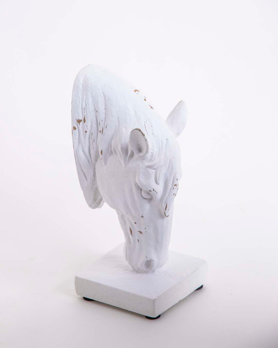 White Horse Head Bookend Set 
