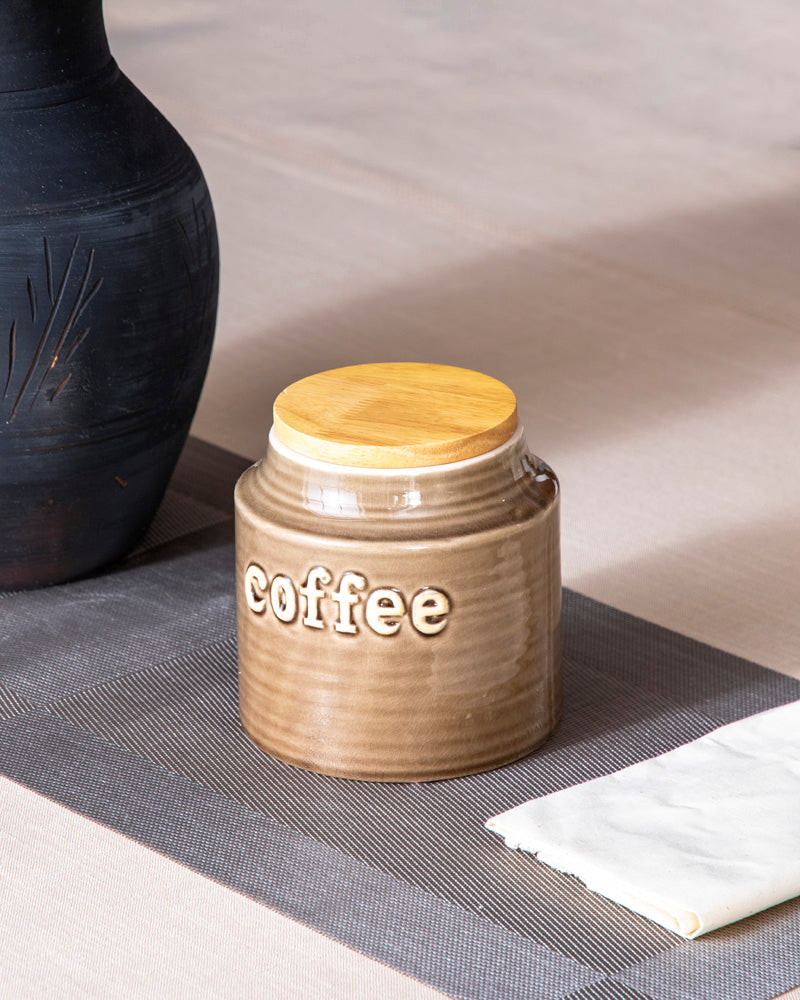 Coffee Ceramic Canister 